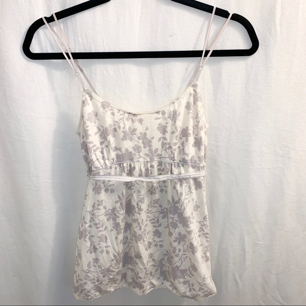 American Eagle Periwinkle Flower Cami